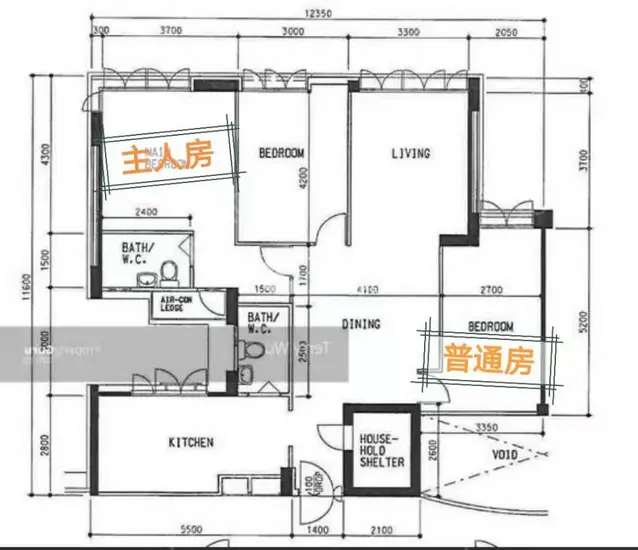 新加坡租房近NTU Pioneer主人房寻一名室友