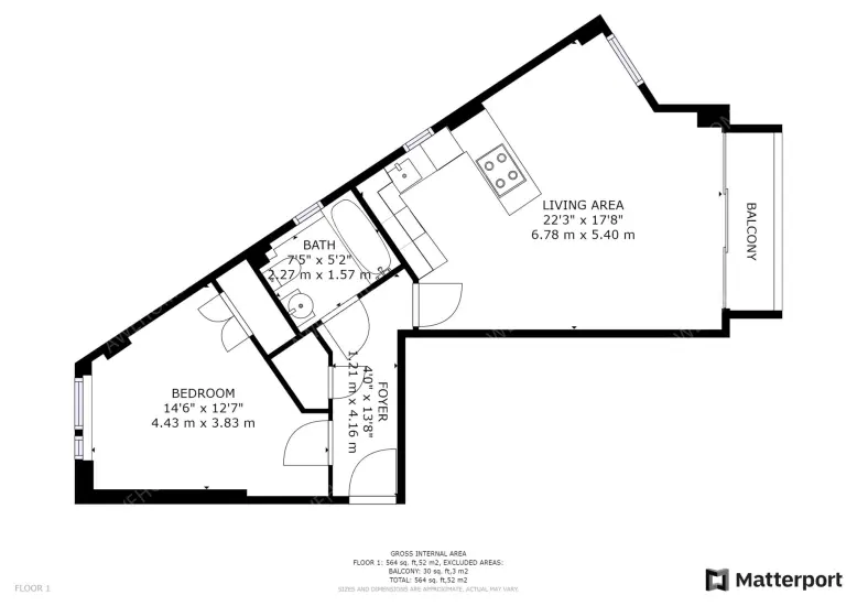 伦敦单身公寓租房[单身公寓]Marcon Place