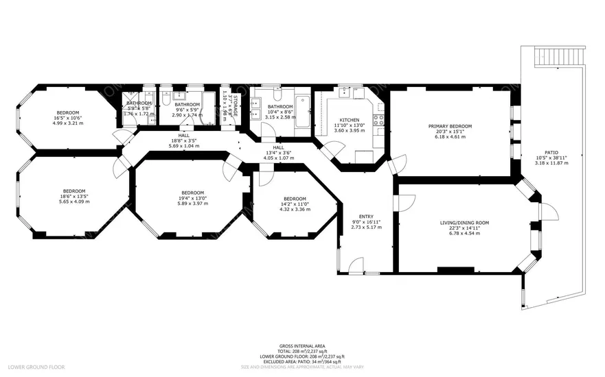 伦敦周租房租房[周租房]Oakwood Court