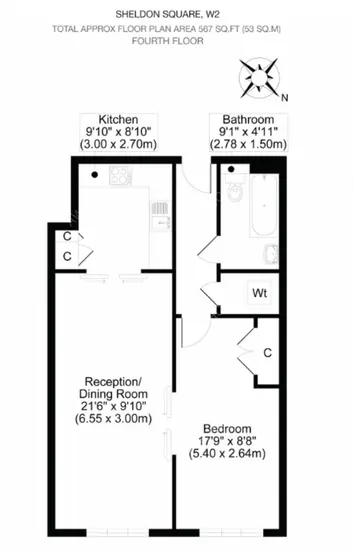 伦敦个人房屋租房[个人房屋]Sheldon Square