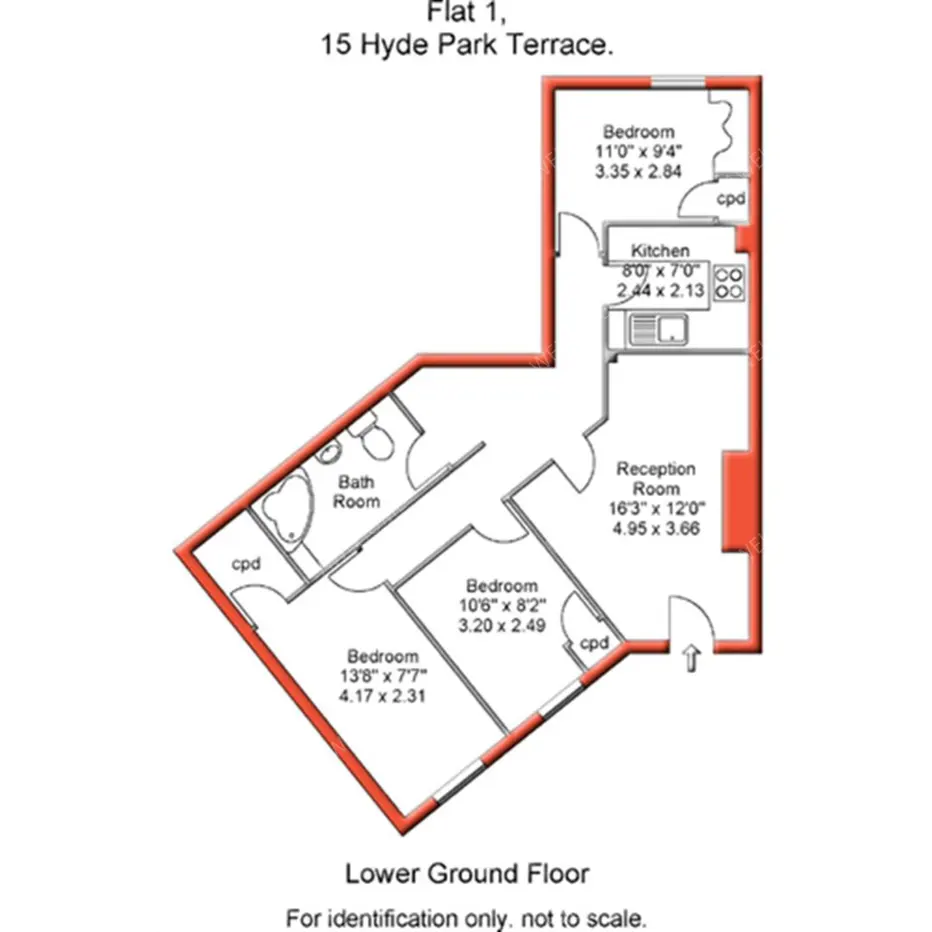 利茲租房Hyde Park Terrace