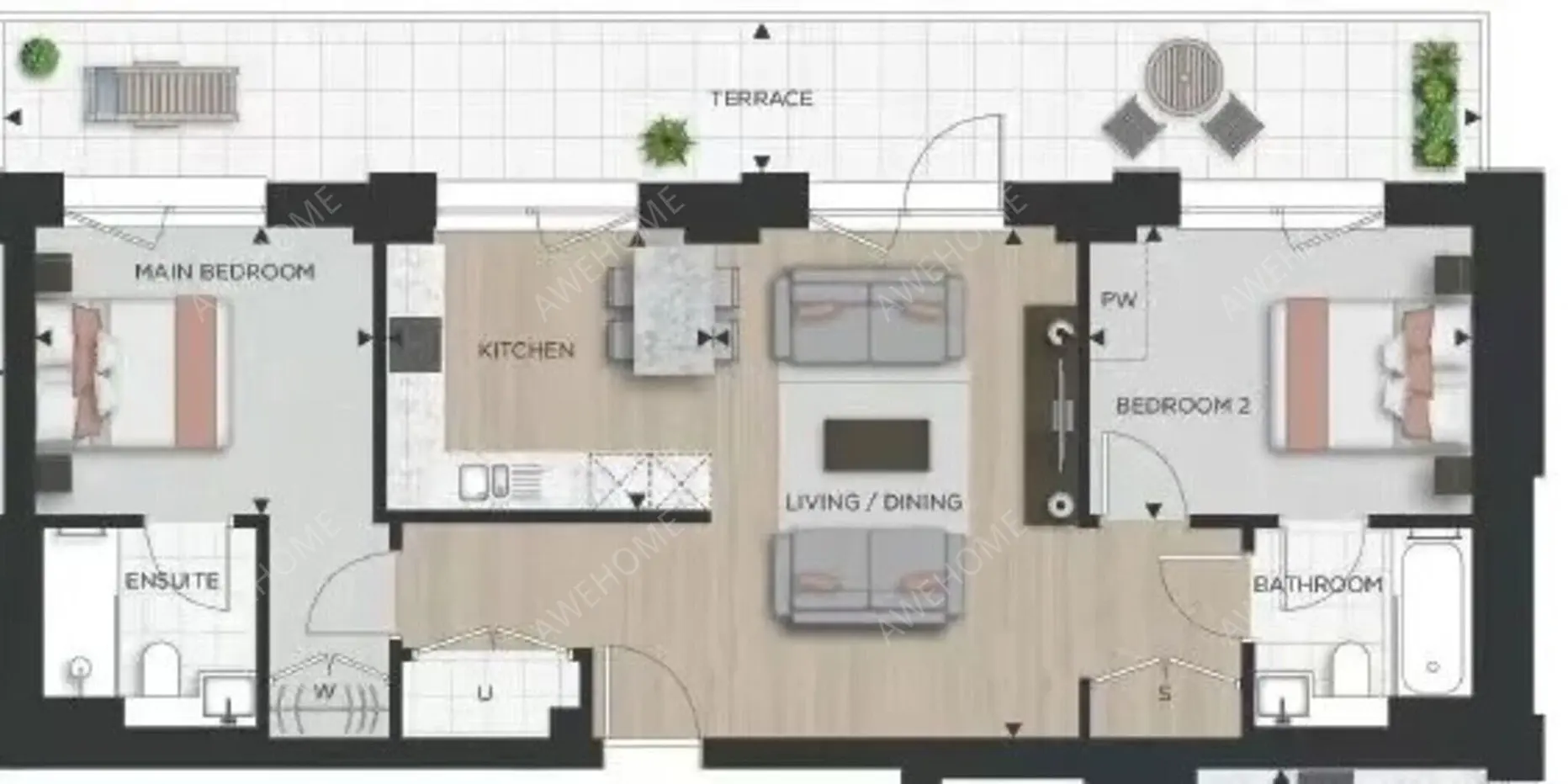 伦敦单身公寓租房[单身公寓]Anax Street