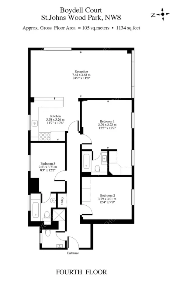 伦敦短租房租房[短租房]St. Johns Wood Park