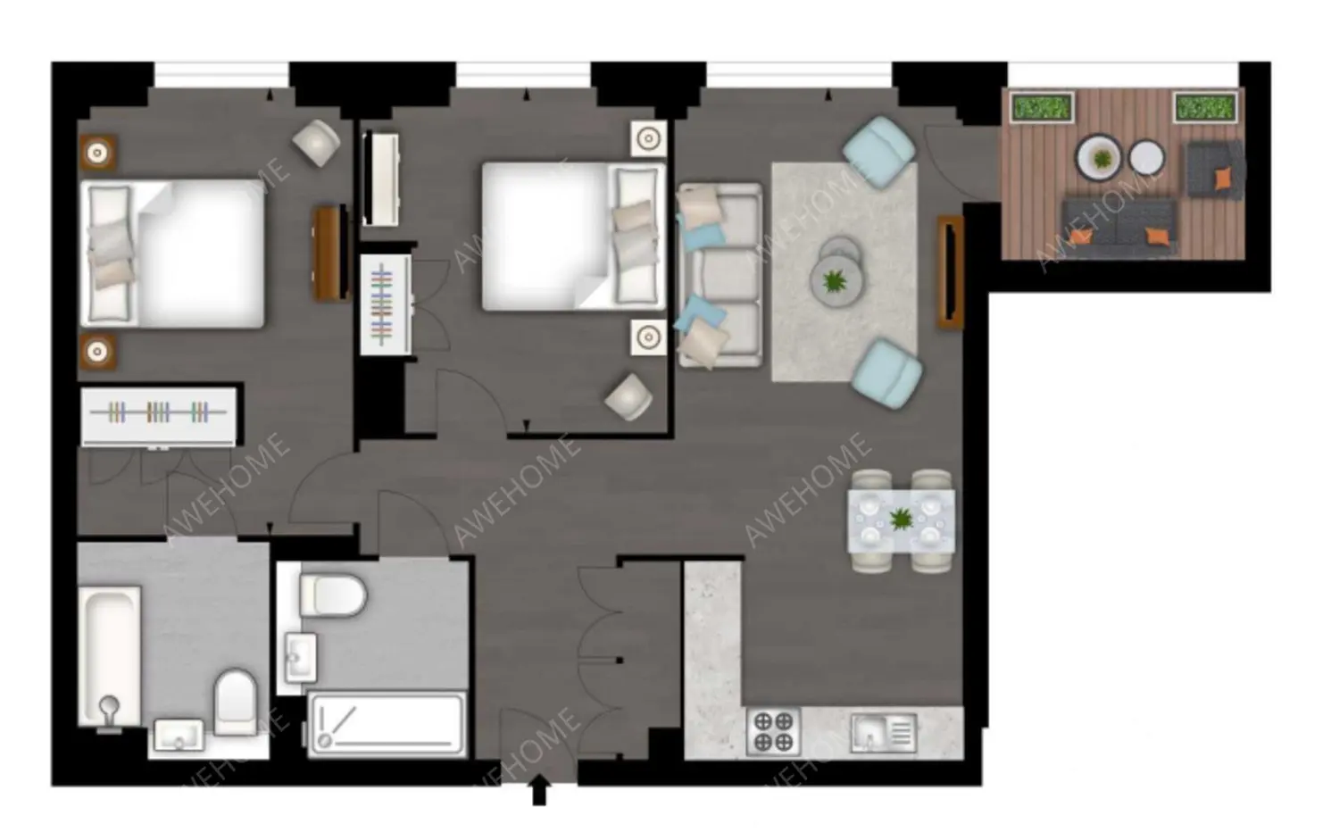 倫敦租房Charles Clowes Walk