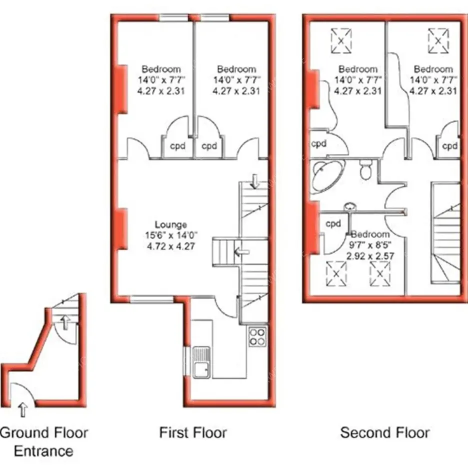 利茲租房Kirkstall Road