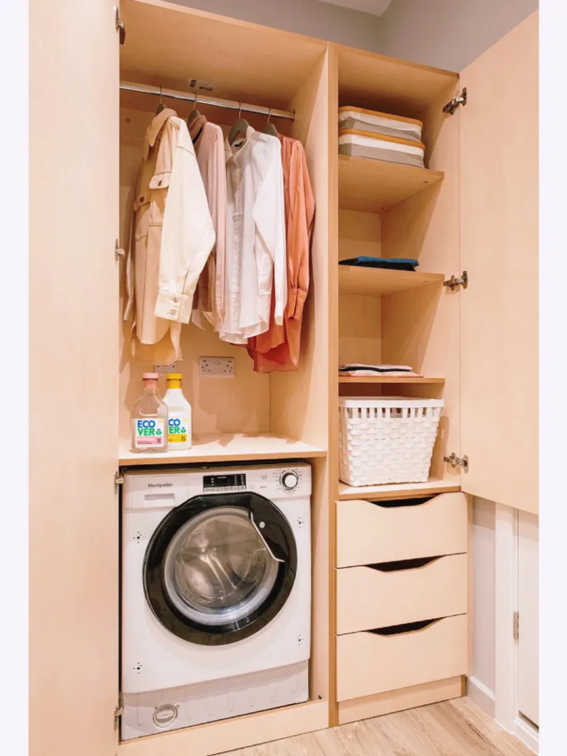 Have you seen student apartments in London with a separate washing machine?! How exciting!