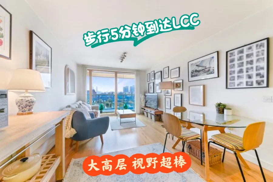 伦敦租房｜象堡高层1b1b 步行5分钟到LCC