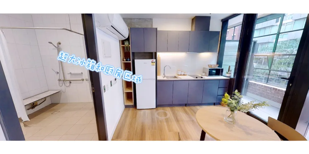 近墨大的超大戶型studio，超低價享受1b空間