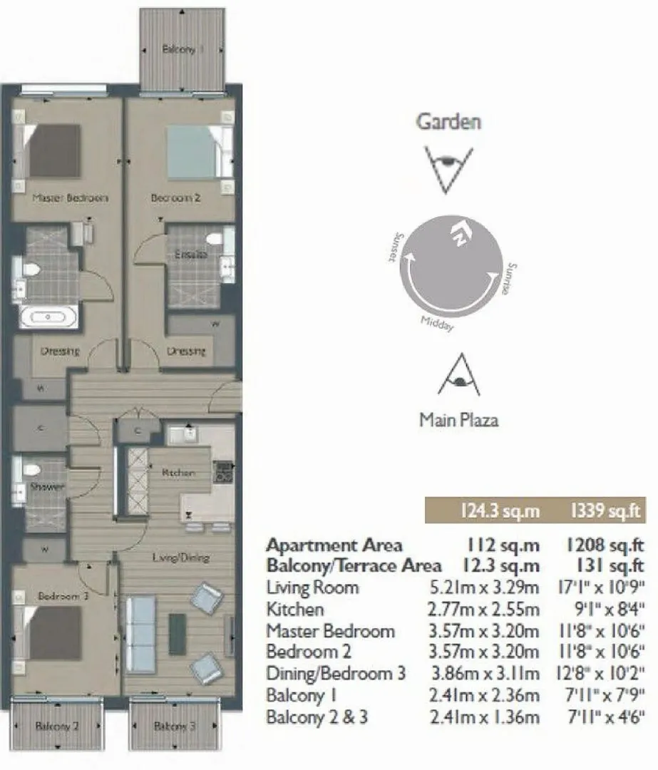 Goodman's三房三衛124.3平7月3🉑住進來
