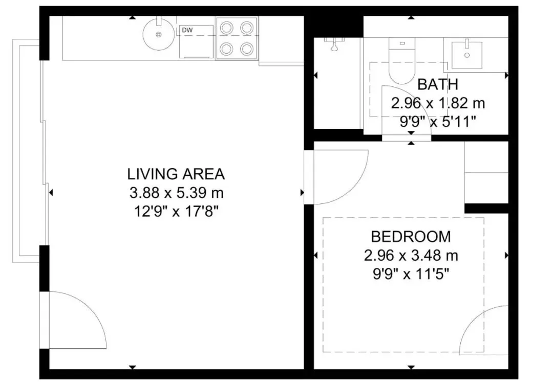 Luxury 1-bedroom apartment in the heart of London with air conditioning and panoramic skylights available for rent.