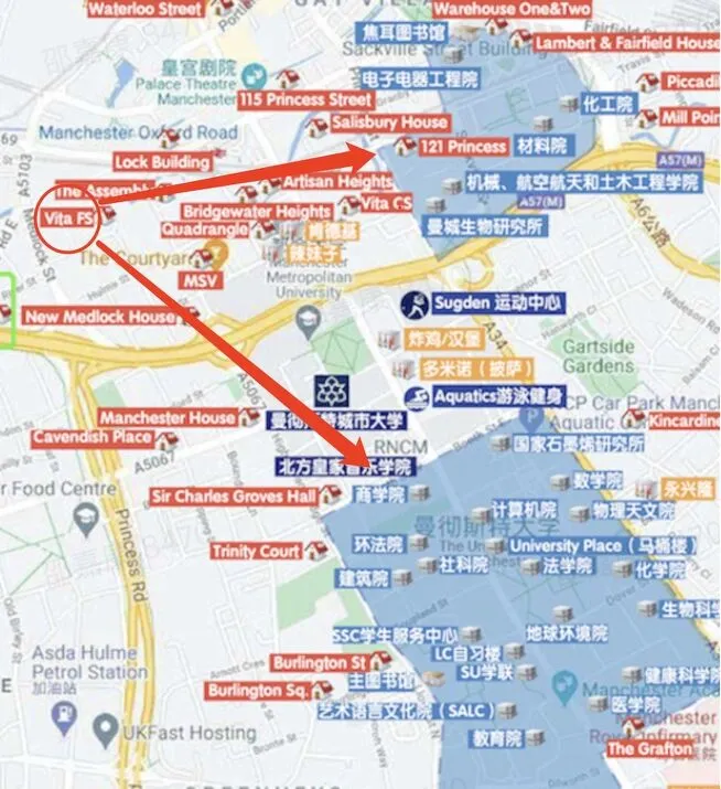 曼徹斯特優質公寓！近曼大，網紅公寓！