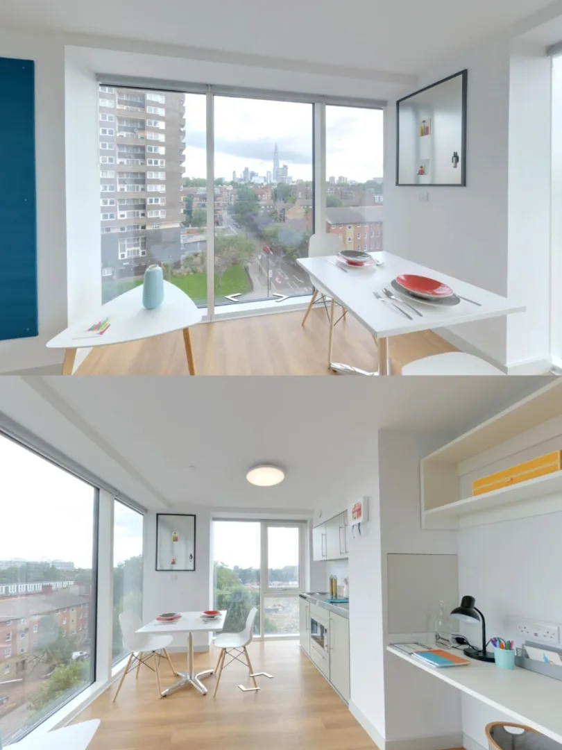 London | Elephant Castle 180° panoramic floor-to-ceiling windows + 35 sqm studio