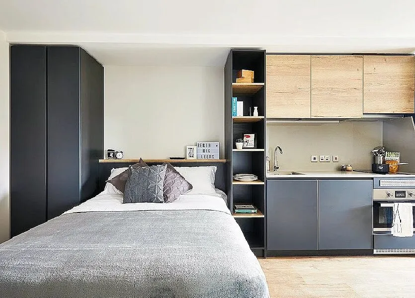 利茲帶陽台的Studio，真美呀