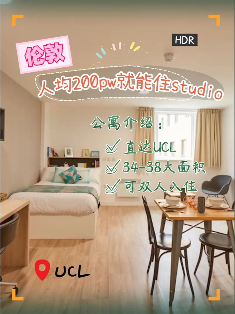 伦敦租房⚠️200ppw定studio|我真没骗你❗