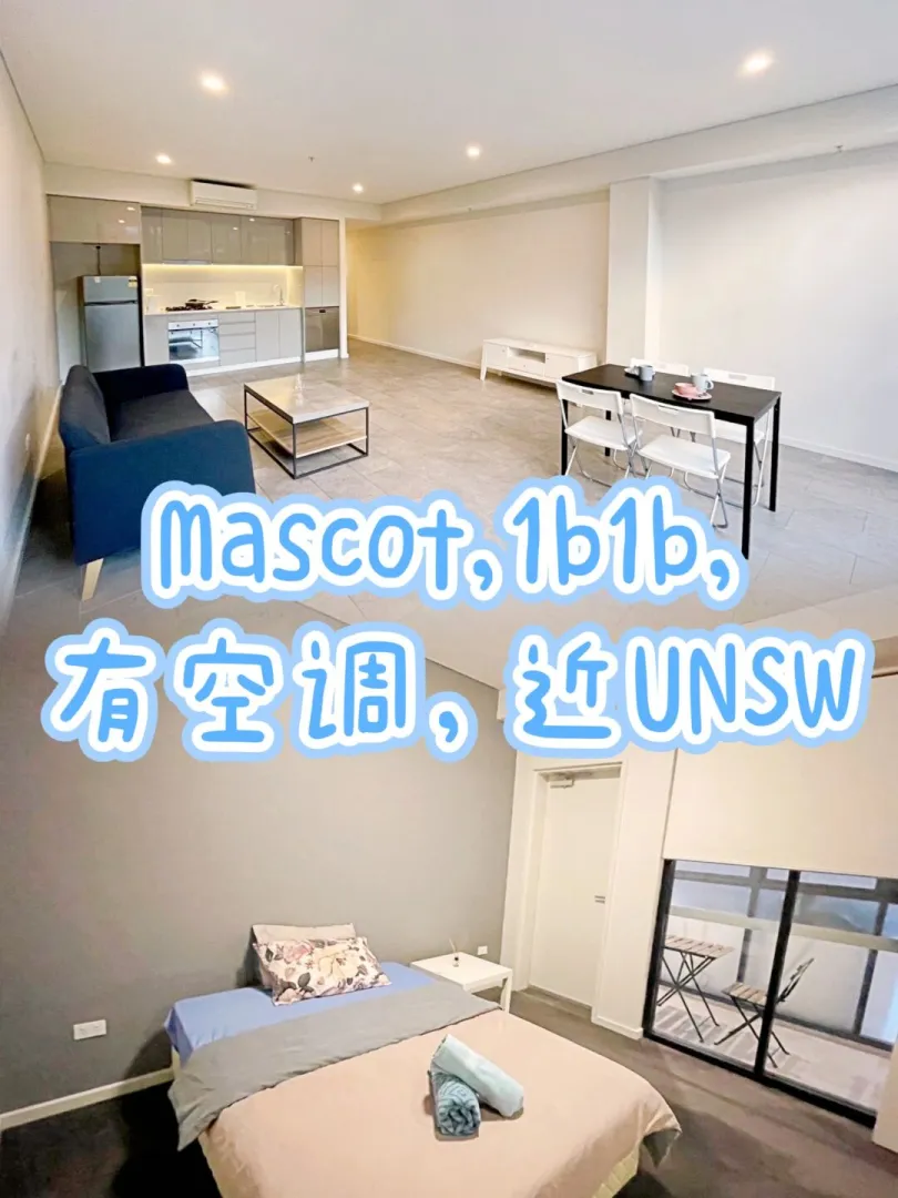 Mascot，1b1b，有空调，近UNSW