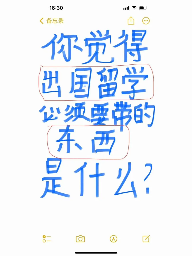 你觉得留学必须要带什么东西⁉️