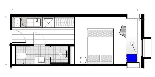 墨尔本小巧精致一室公寓🏠💕