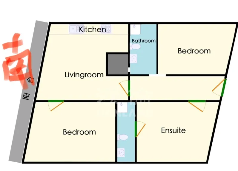 🏠曼城租房：TrinityCourt3B2B整租