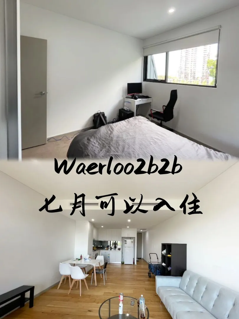 悉尼租房|waterloo复式2b2b，七月可以入住