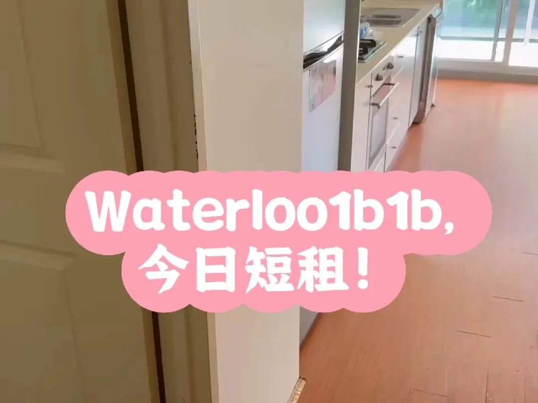 Waterloo1b1b,近UNSW敲划算短租5天！