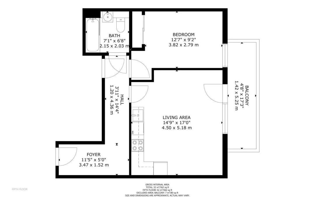 1b1b apartment next to Aldgate subway station, a great find!