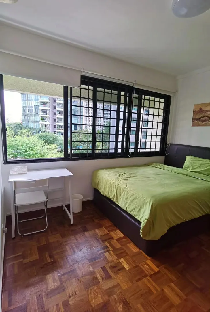 Master bedroom near Novena and Newton MRT stations. Available for move-in on August 1st, just 100 meters away.