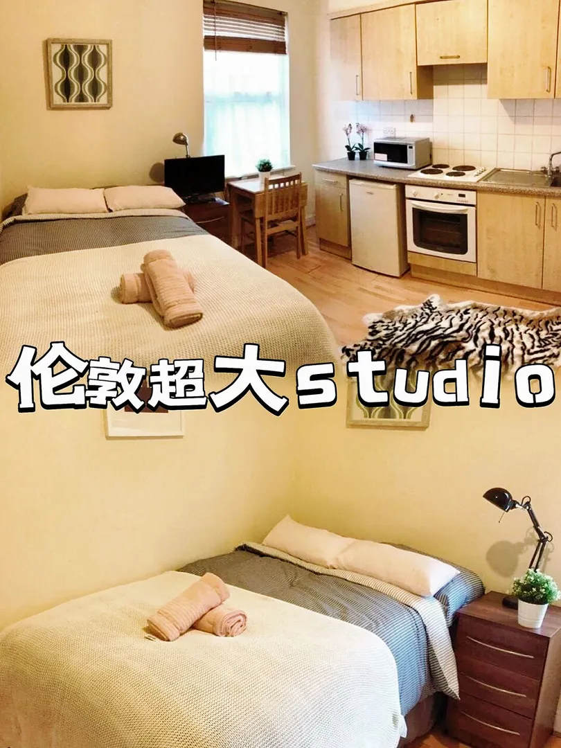 谁懂啊！伦敦45平大户型studio只需260pw！