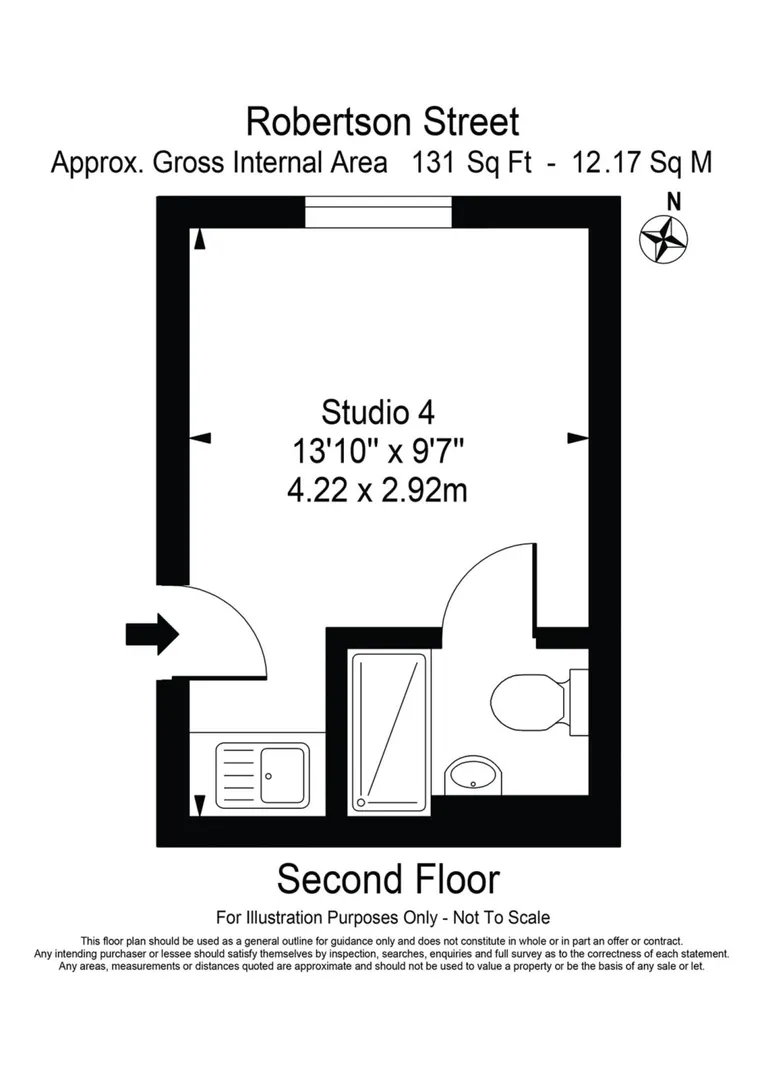 💰 London studio for £290 per week.