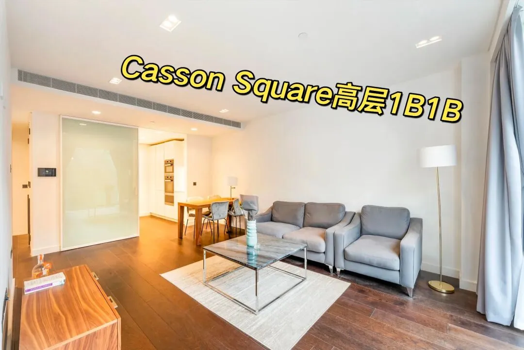 20th floor, 1 bedroom, 1 bathroom in the internet-famous Casson Square building, right across from the London Eye. 🏙️