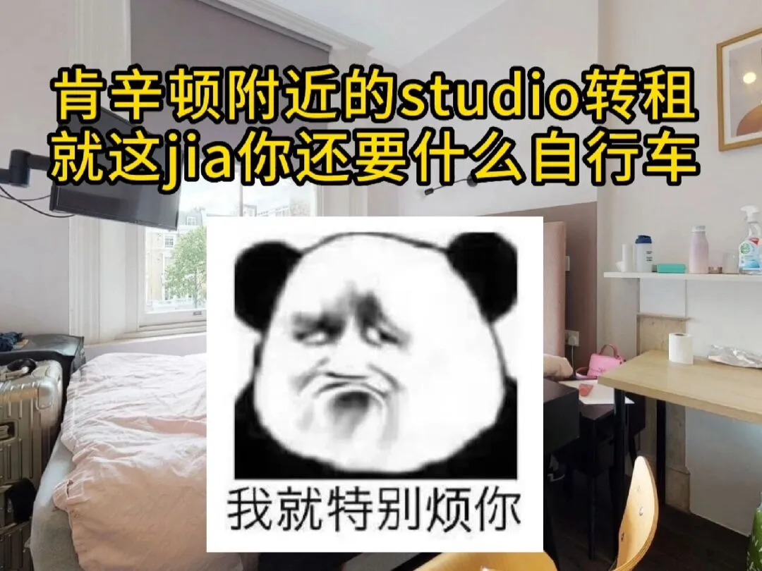 肯辛顿附近studio转租，就这还要什么自行车