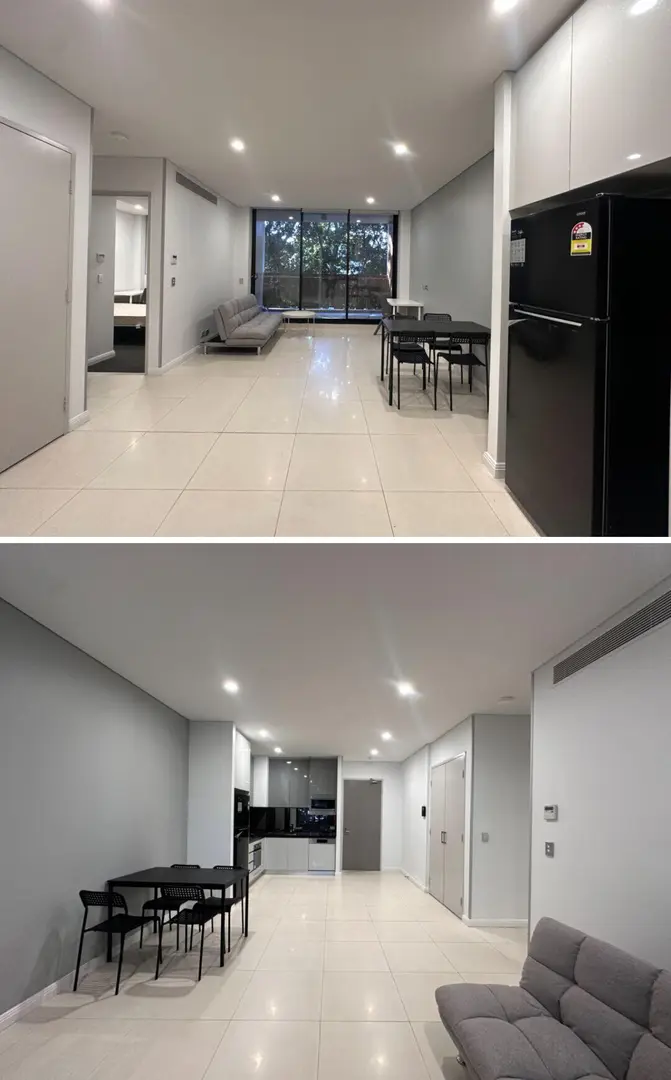 Hey everyone, we've rented a furnished 1b1b apartment with a balcony in Sydney!