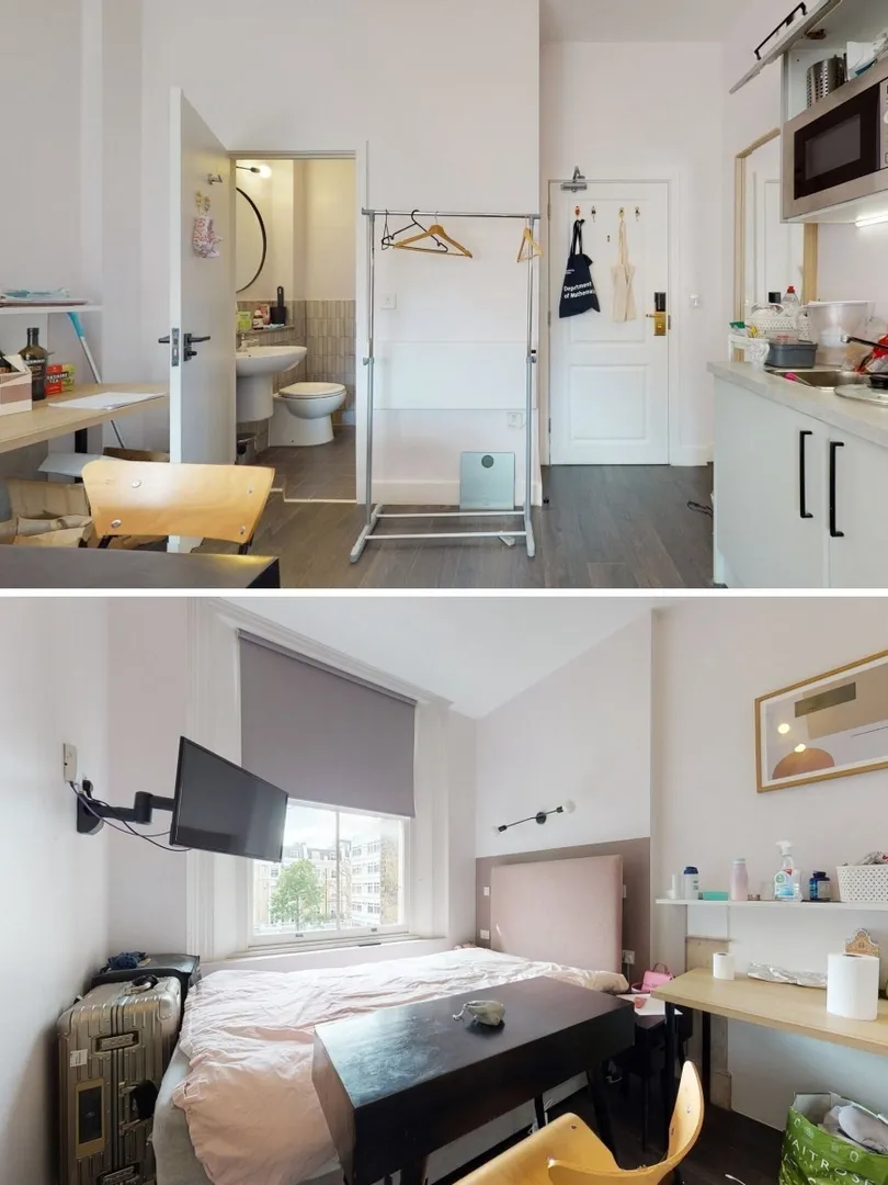 Come stay in a studio in Leeds, where cleaning and furniture are included.