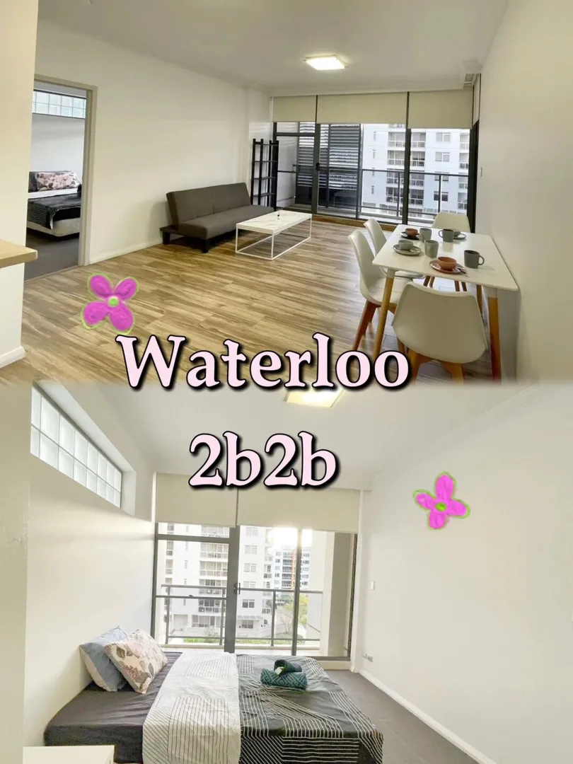 Waterloo带两个阳台的2b2b，落地窗采光真好