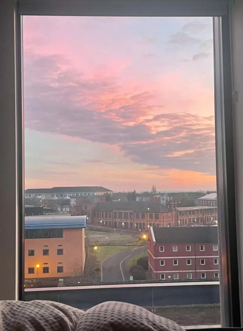 A picture proves this is the most beautiful sunset I've seen in Newcastle.