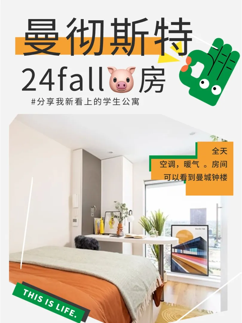 曼徹斯特24fall❗租房可別選錯啦❗