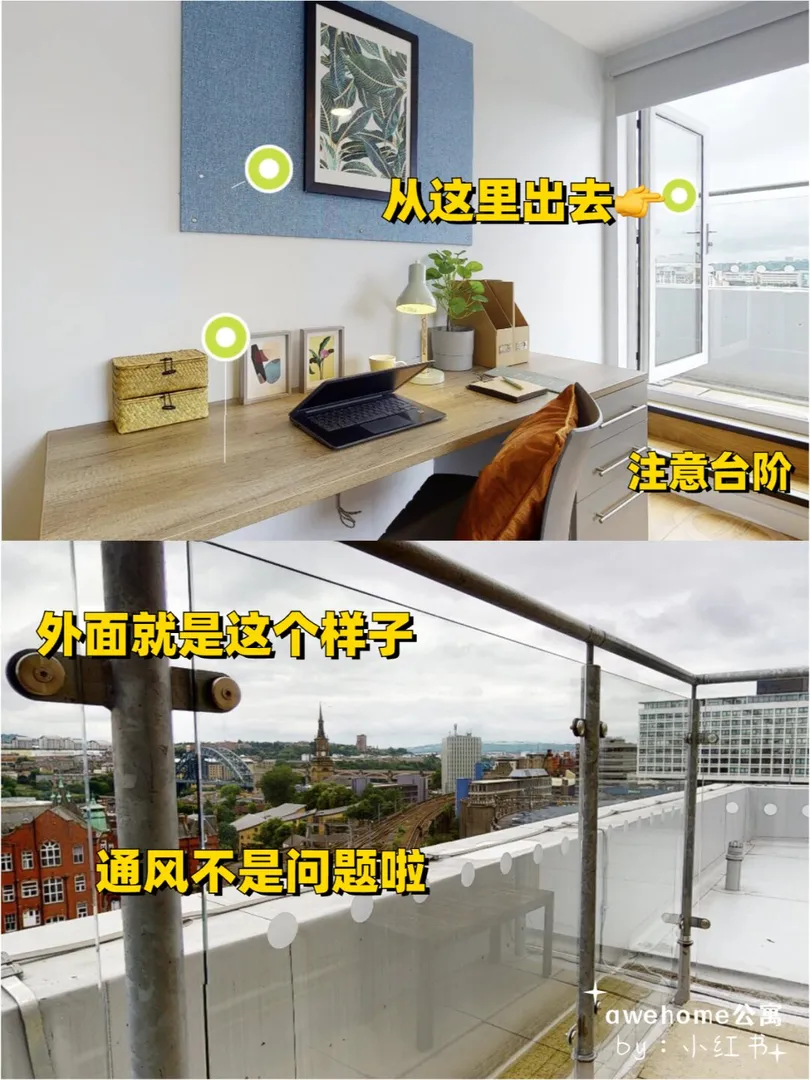 紐卡斯爾｜帶陽台的喜歡嗎，花100多租的