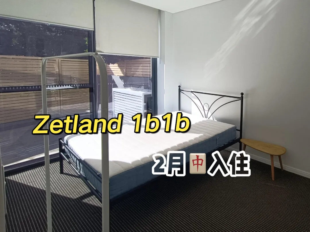 Zetland 带小院子的1b1b 2月入住