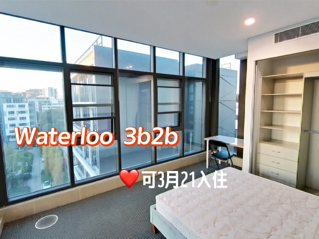 Waterloo 3b2b 全屋落地窗 高楼层公寓