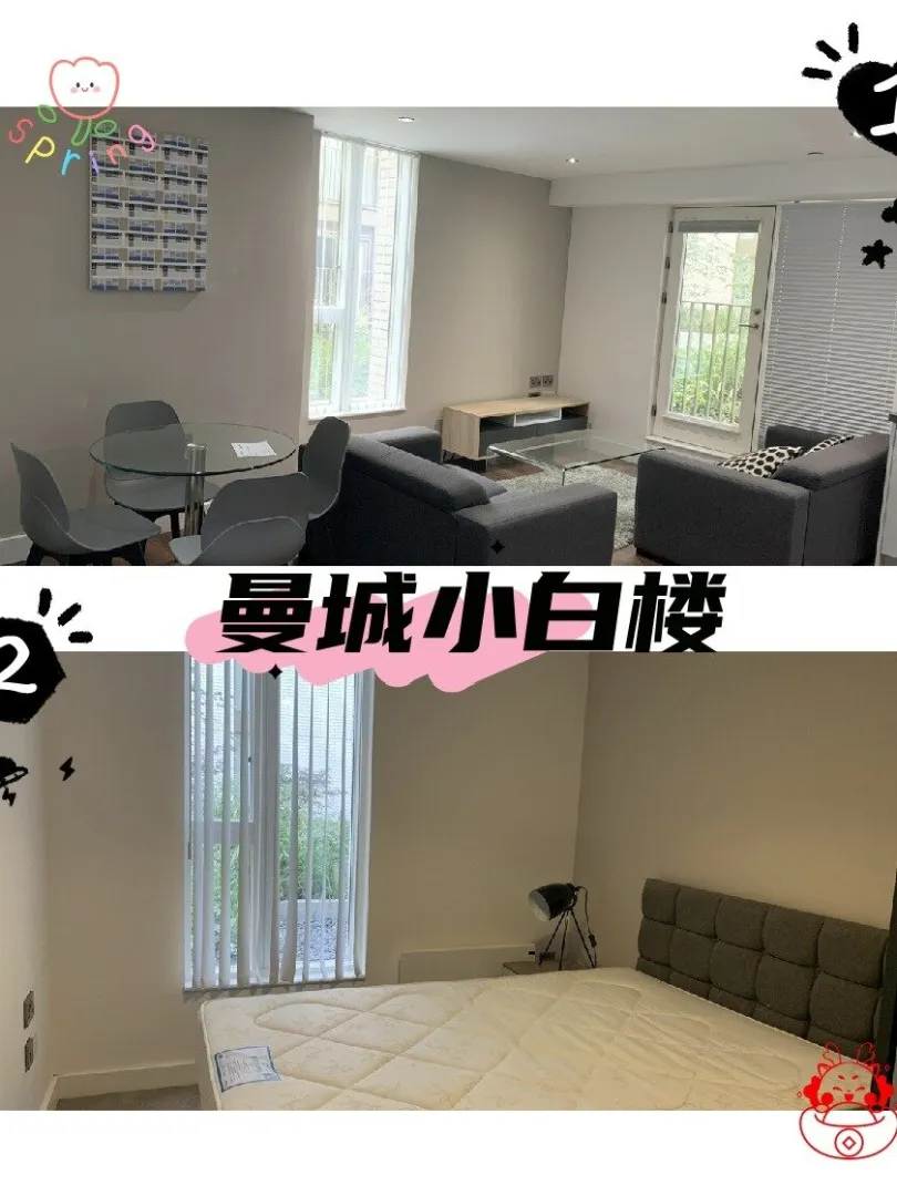 Sure, here's the translation: "🇬🇧 24fall Manchester Xiaobailou 2B, looking for roommates~"