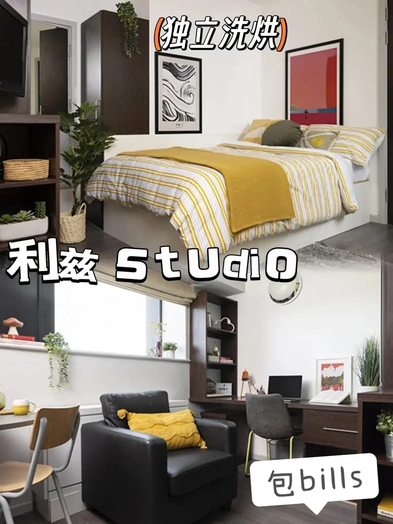 利兹 🆘带独立洗烘的studio~