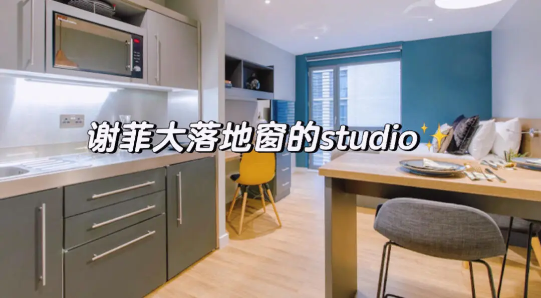 谢菲尔德住这个落地窗studio不想出门了😭