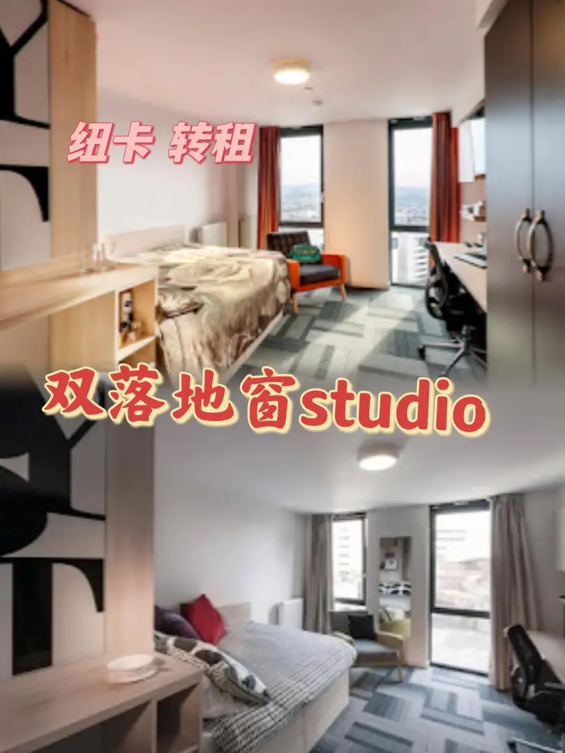 捡漏！！纽卡小蓝塔 双落地窗studio