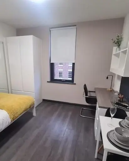 別羨慕👀我在紐卡住帶洗衣機的studio～