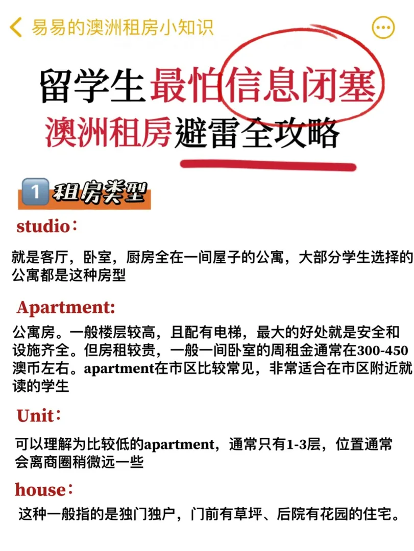 信息閉塞真致命！澳洲租房一定要打破信息差