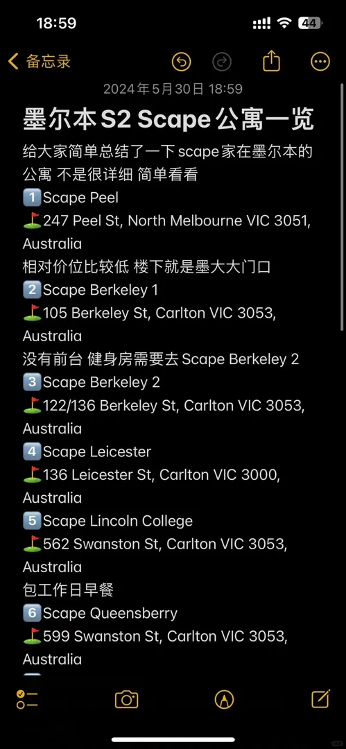 墨爾本S2 Scape公寓一覽
