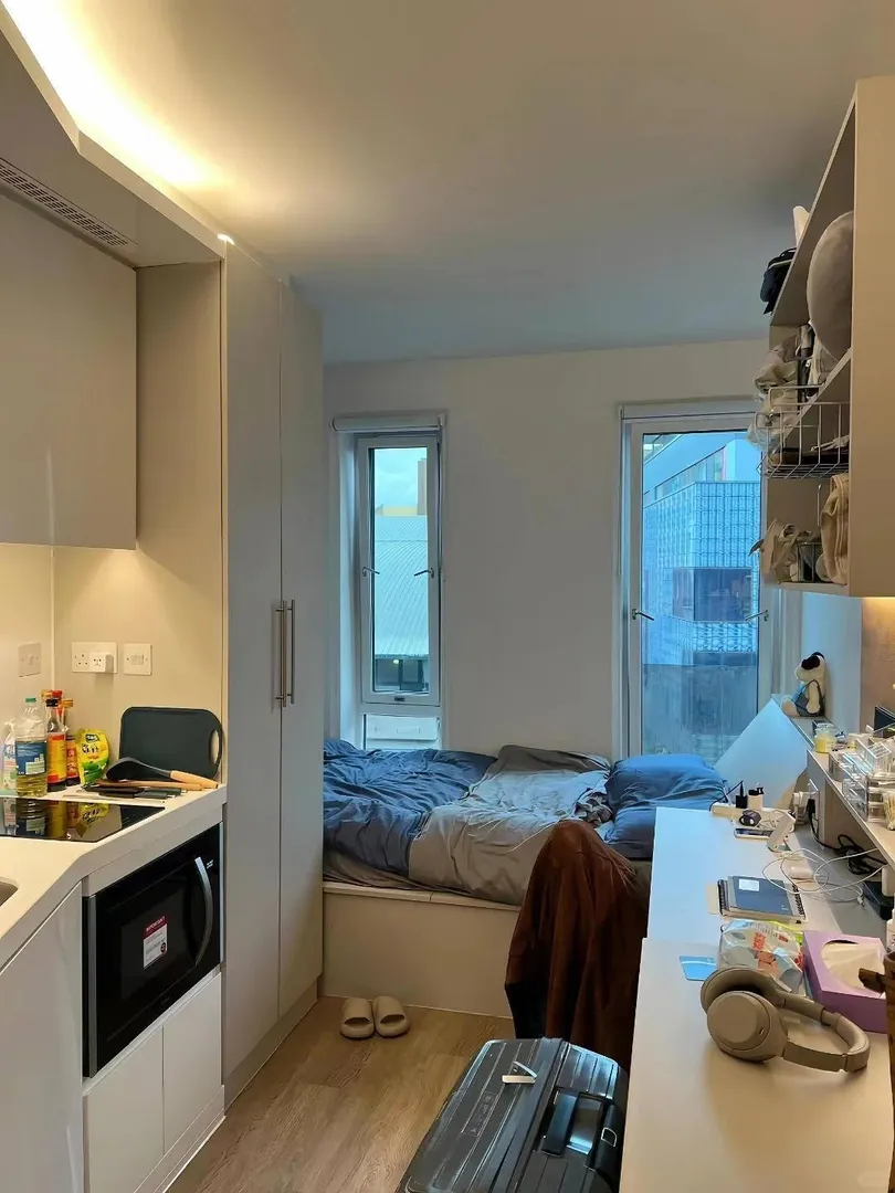 倫敦studio， 房間不大，但