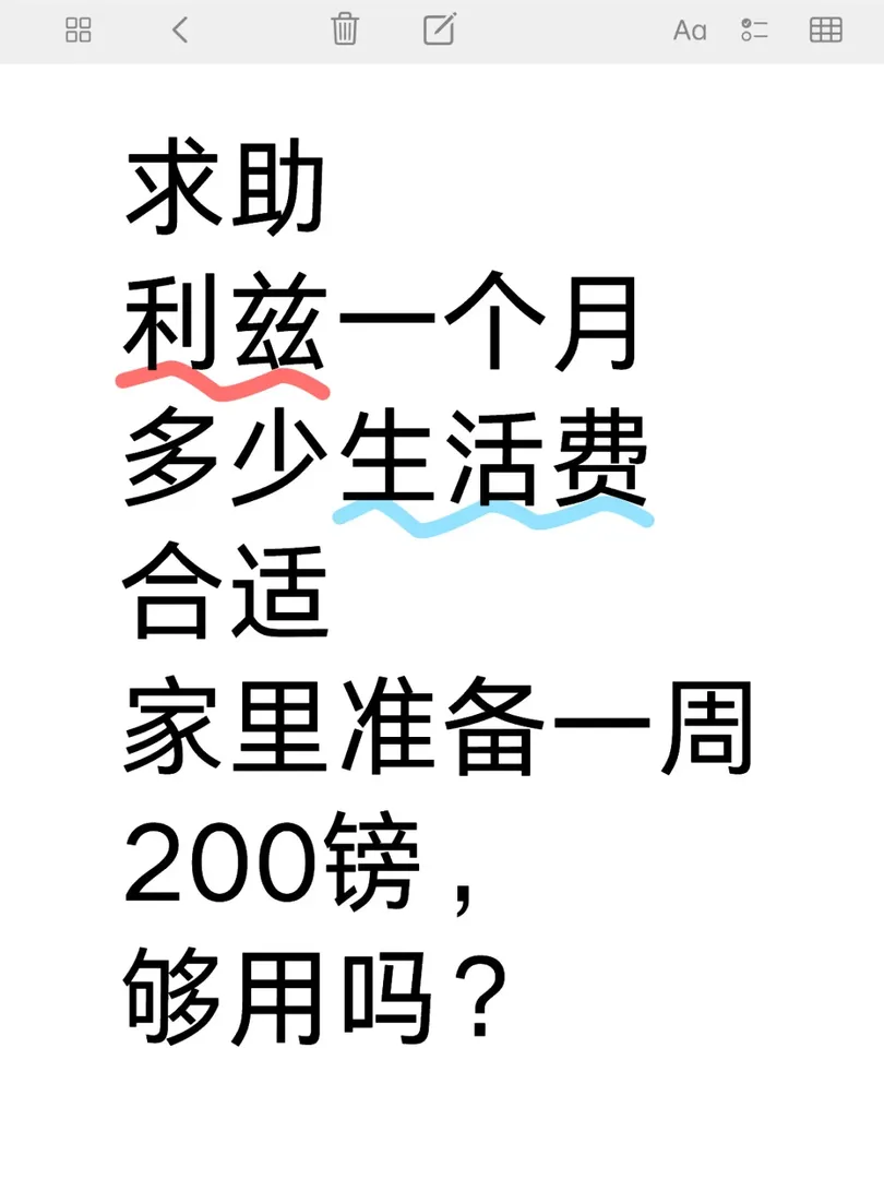 利茲一個月多少生活費合適？