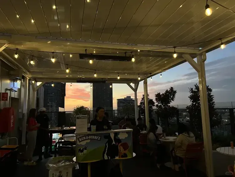 今日分享~墨爾本屋頂露台上的日落