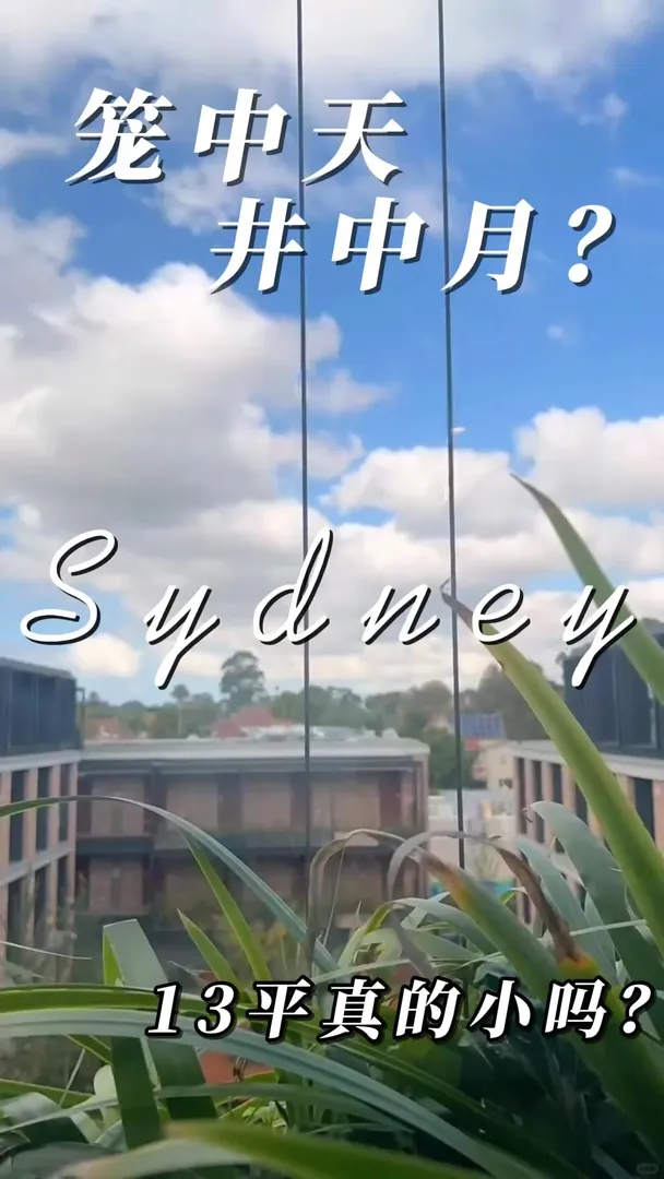 雪梨一個人1 3平的Stu dio不小吧？