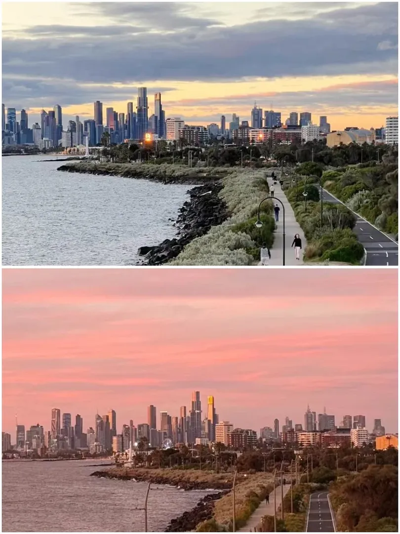 在Point Ormond看到了墨爾本最美日落🌄